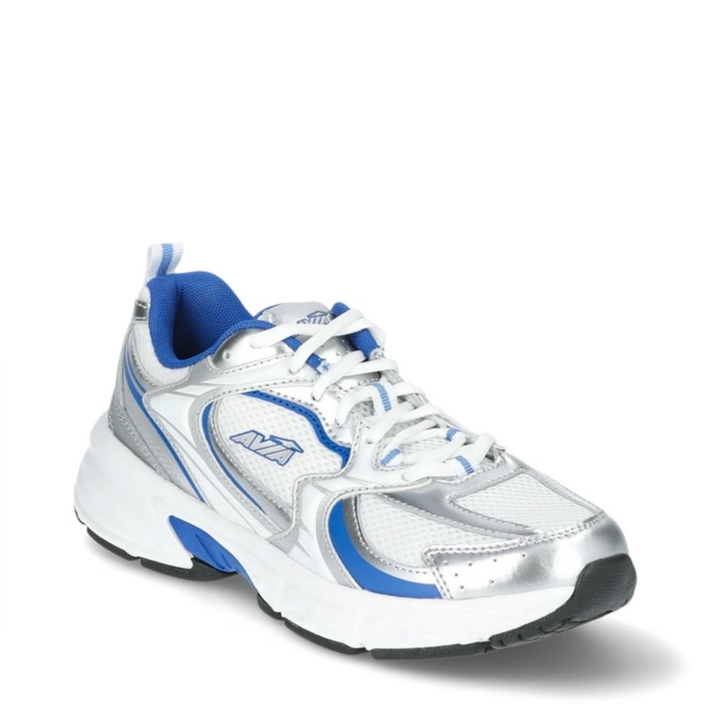 Women’s Avia Blue and Silver Athletic Sneakers
